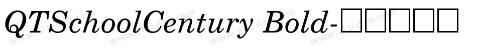 QTSchoolCentury Bold字体转换